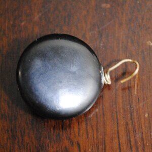 Antique/Vintage Matte Black Ketcham & McDougall NY Retractable Chain Brooch